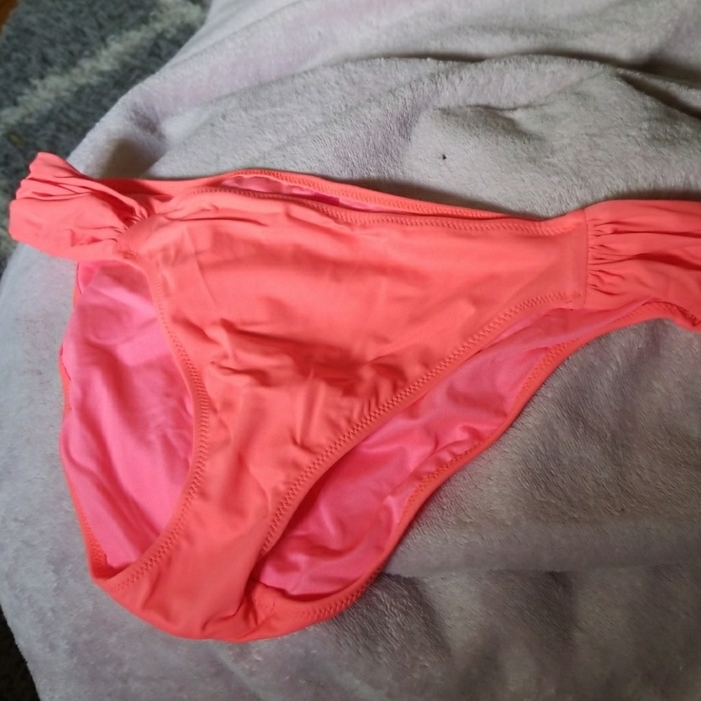 NWOT bright orange bikini bottoms